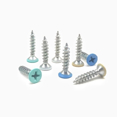 Countersunk Cross Self Tapping Screw 맞춤형 색상 페인트 평면 머리