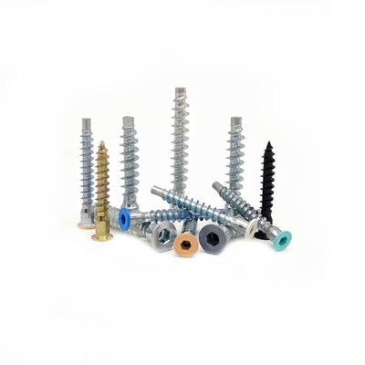 상하이 목재 캐비닛 나사 자율 탭 2.9mm M6 * 50 M7 * 28 평면 머리 육각형 자율 탭 나사