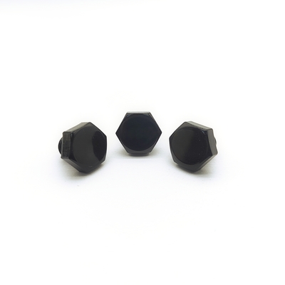 M8x1.25mm 스테인리스 스틸 육각 볼트 12.3mm 흑색 전기 도금