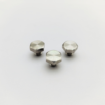 M8 크롬 휠 볼트 12.3mm 길이 13mm 육각 헤드 스테인리스 스틸