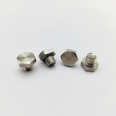 M8 크롬 휠 볼트 12.3mm 길이 13mm 육각 헤드 스테인리스 스틸