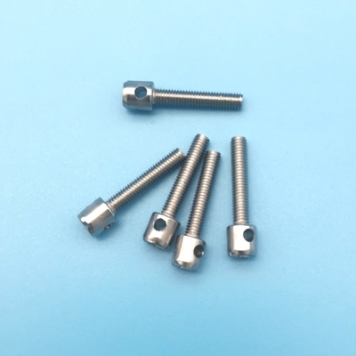 M4 리드 씰 나사 구멍이있는 전기 미터 나사 네일 씰 테이블 볼트 스테인레스 스틸 볼트 8mm-50mm 길이-(M4x45mm