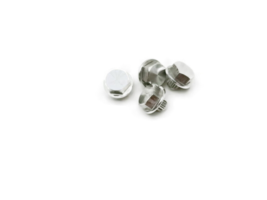 까만 CNC 선반 기계로 가공 부속 육 견과 BS 표준 장식적인 7x14mm