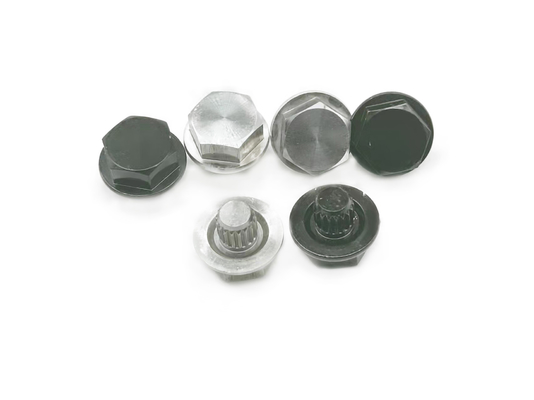 까만 CNC 선반 기계로 가공 부속 육 견과 BS 표준 장식적인 7x14mm