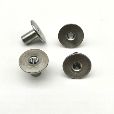목걸이 홀로 스테인리스 스틸 리벳 T 캡 ANSI 표준 1.583g 무게 13x10mm 홀로 튜버 리벳 스틸 부시